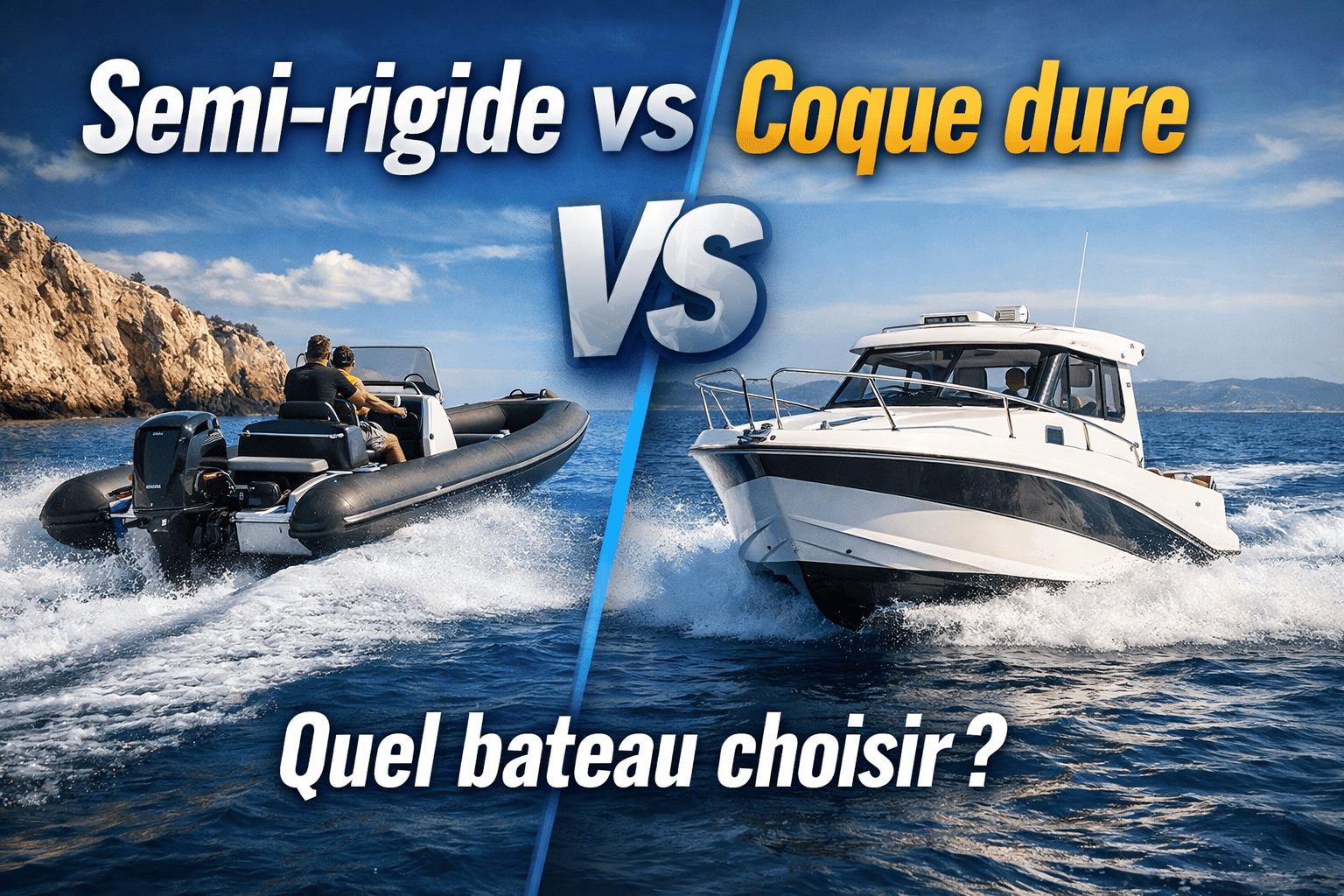 Semi rigide vs coque dure