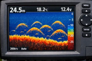 Arc de poisson sur sondeur gps