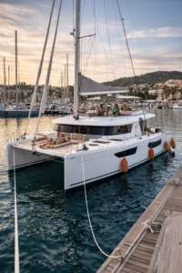 Catamaran au port