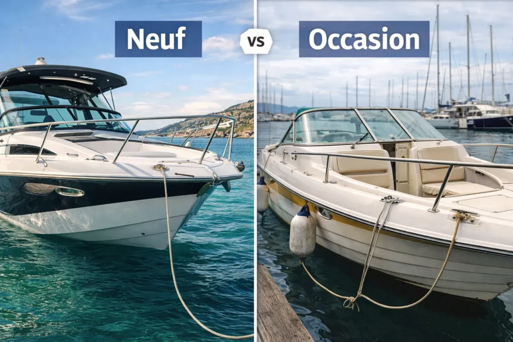 Neuf vs occasion : comparaison de bateaux