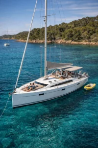 voilier au mouillage