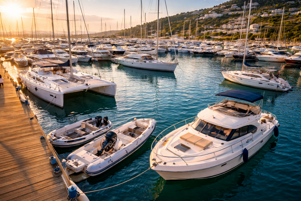 bateaux à vendre dans une marina