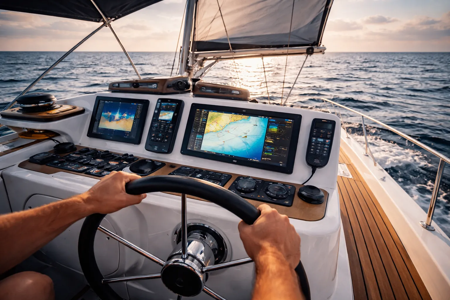équipement électronique bateau GPS VHF voilier