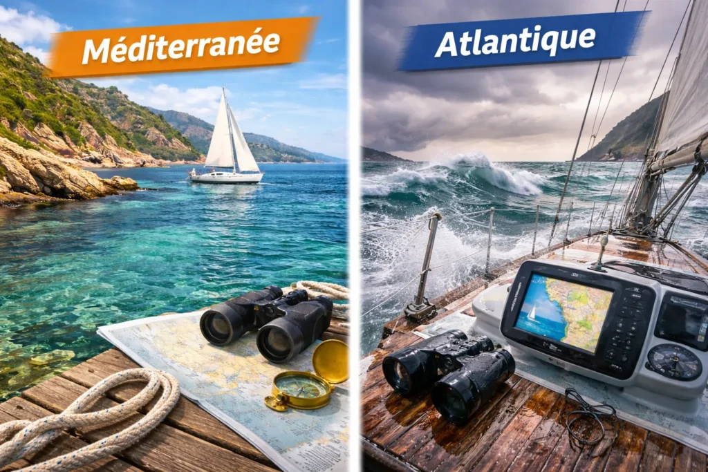 bloc Méditerranée et bloc Atlantique